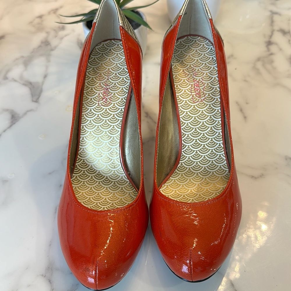 Orange heels